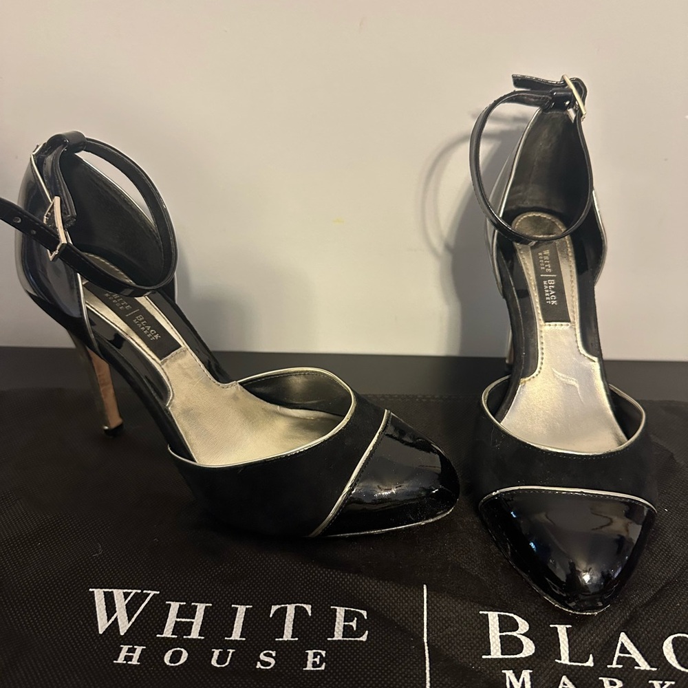 White House Black Market Women's Black Heels